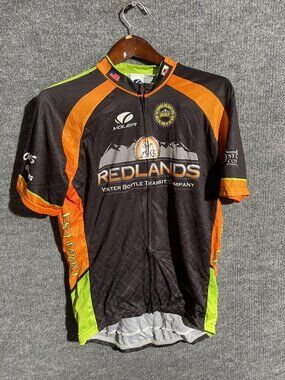 Voler Redlands Cycling Jersey Mens XL Black Full Zip Short Sleeve Bike